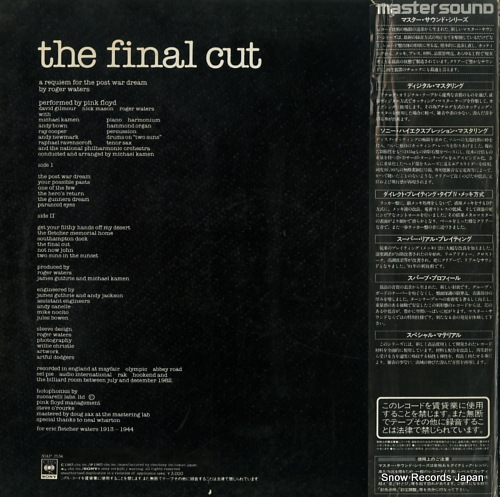 PINK FLOYD the final cut 30AP2534