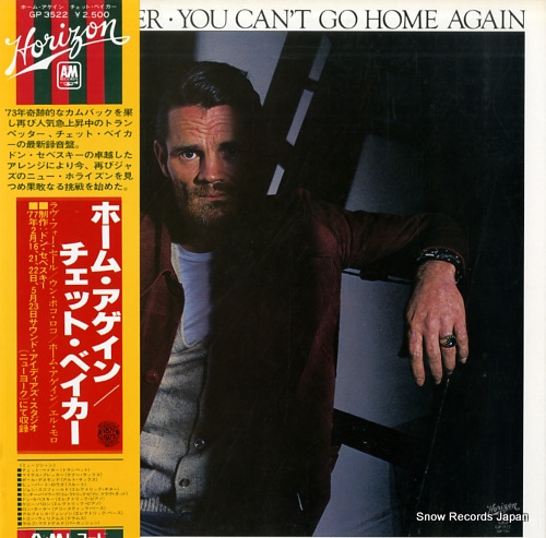 BAKER, CHET you can't go home again GP3522