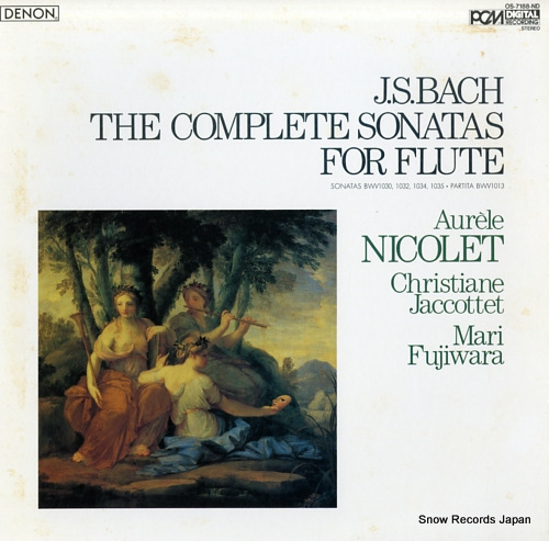 NICOLET, AURELE bach; the complete sonatas for flute OS-7188-ND