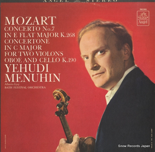 MENUHIN, YEHUDI mozart; concerto no.7 in e flat major k.268 S.36240