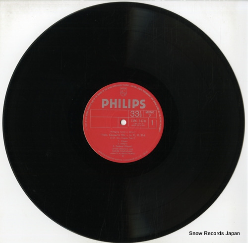GRUMIAUX, ARTHUR mozart; violin concertos no.3, k.216 13PC-247(M)