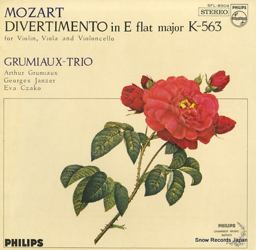 GRUMIAUX-TRIO mozart; divertimento in e flat major k-563 SFL-8509