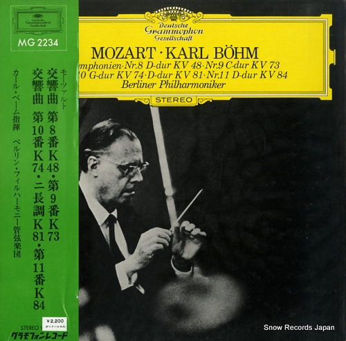 BOHM, KARL mozart; symphonien nr.8nr.9nr.10d-durnr.11 MG2234