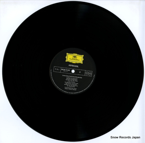 WUNDERLICH, FRITZ fritz wunderlich singt lieder von beethoven, schubert und schumann MGW5168