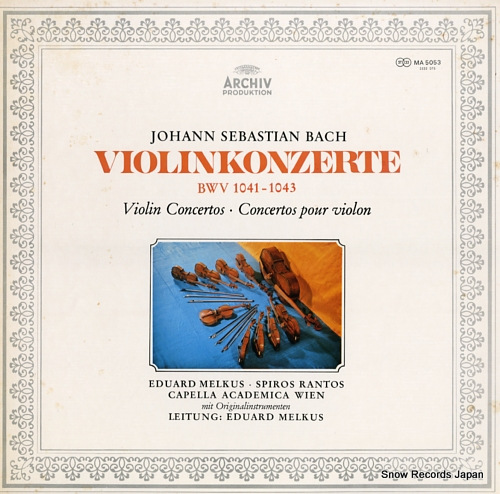 MELKUS, EDUARD bach; violin concertos MA5053