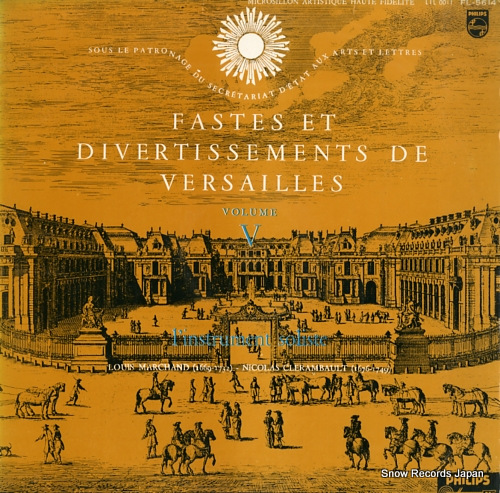 CHARBONNIER, MARCELLE fastes et divertissements de versailles volume v FL-5614 - front cover