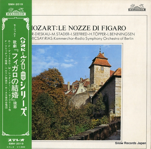 FRICSAY, FERENC mozart; le nozze di figaro SMH-2019 - front cover