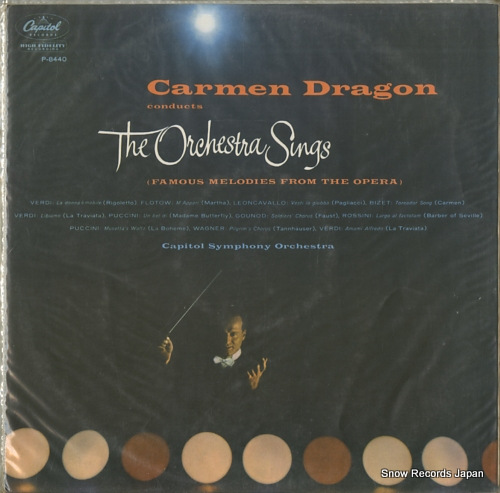 DRAGON, CARMEN carmen dragon conducts the orchestra sings P-8440 - front cover