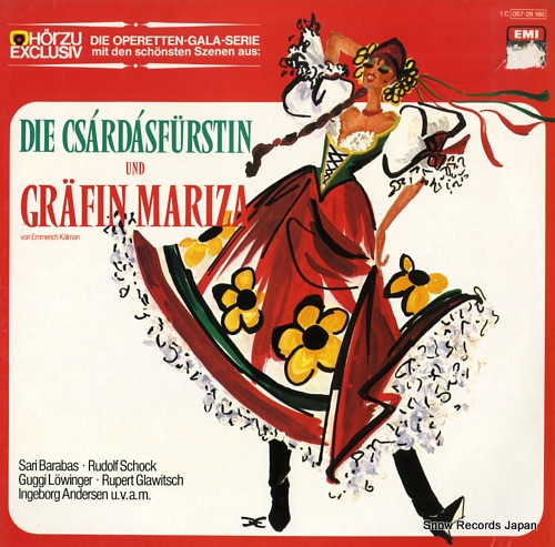 BARABAS, SARI kalman; die csardasfurstin und grarin mariza 1C057-28186 - front cover