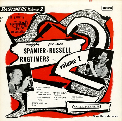 SPANIER, MUGGSY muggsy spanier - pee wee russell ragtimers, vol.2 SLP31 - front cover