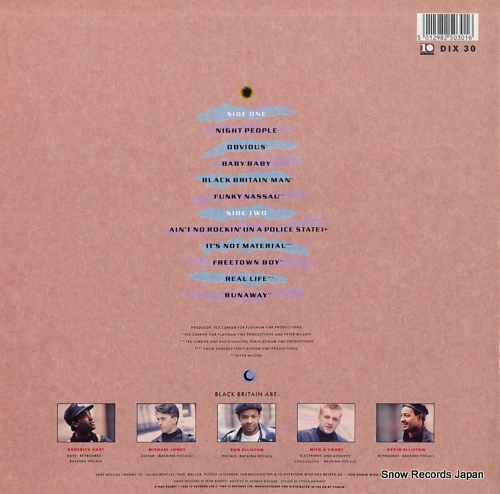 BLACK BRITAIN obvious DIX30 - back cover