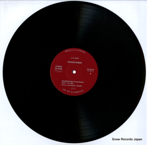 TAKEDA, KUNIO bach; inventionen PLS-286-NP