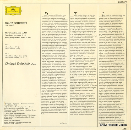 ESCHENBACH, CHRISTOPH schubert; klaviersonate a-dur 2530372