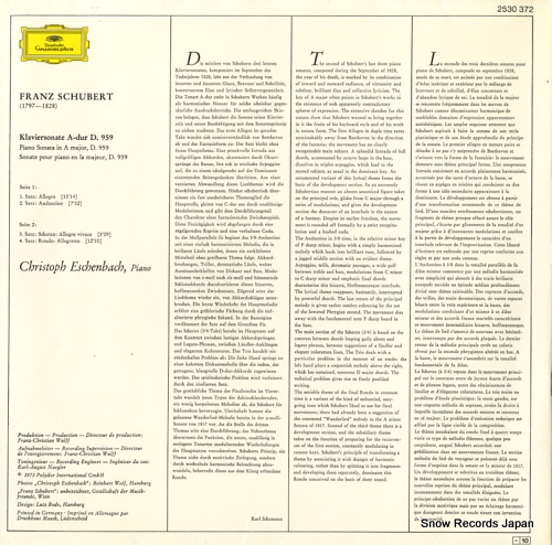 ESCHENBACH, CHRISTOPH schubert; klaviersonate a-dur 2530372