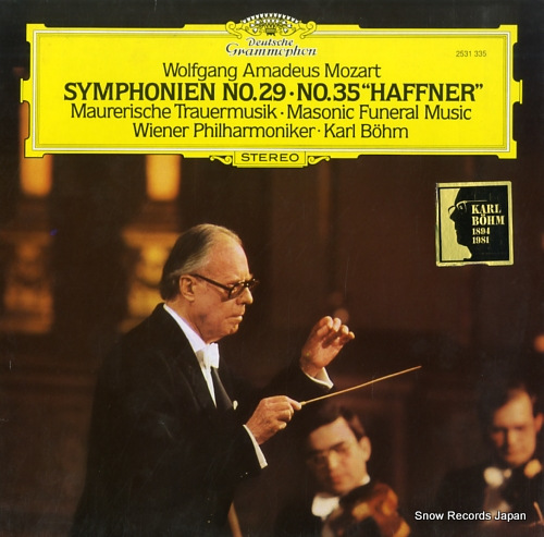 BOHM, KARL mozart; symphonien no.29, 35 