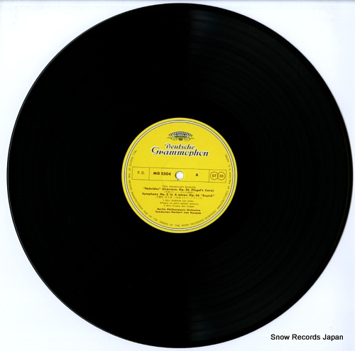 KARAJAN, HERBERT VON mendelssohn; symphony no.3 in a minor, op.56 MG2304