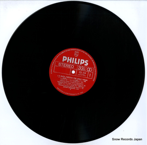 GRUMIAUX, ARTHUR bach; partitas for violin solo SFX-7528