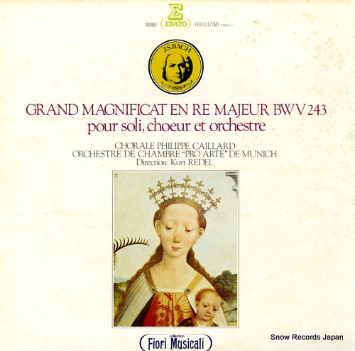 REDEL, KURT bach; grand magnificat en re majeur bwv243 ERA1012(M)