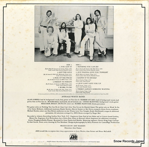 AVERAGE WHITE BAND average white band P-8502A