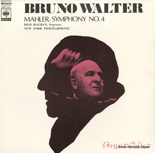 WALTER, BRUNO mahler; symphony no.4 SOCF122