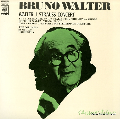 WALTER, BRUNO johann strauss; the blue danube waltz SOCF126 - front cover