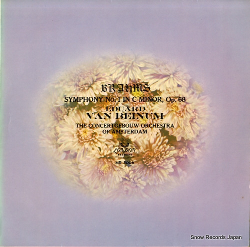 BEINUM, EDUARD VAN brahms; symphony no.1 in c minor,op.68 MR5006