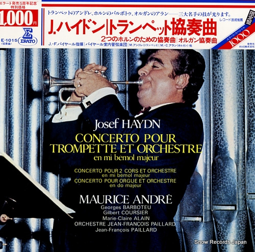 ANDRE, MAURICE haydn; concerto pour trompette et orchestre E-1015