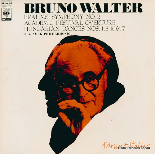 WALTER, BRUNO brahms; symphony no.2 SOCF118