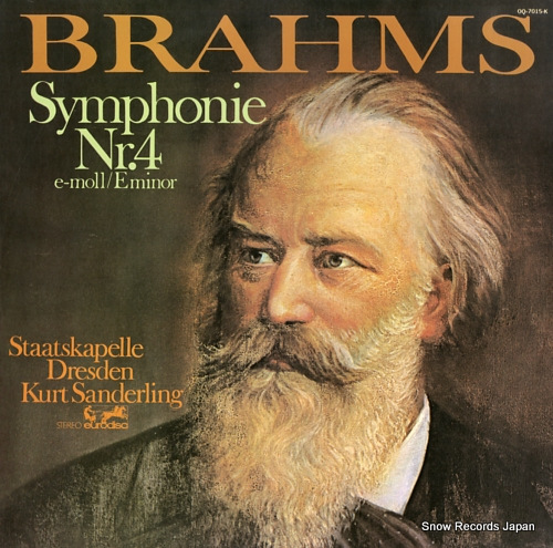 クルト・ザンデルリンク ブラームス:交響曲第4番ホ短調作品98 OQ-7015-K