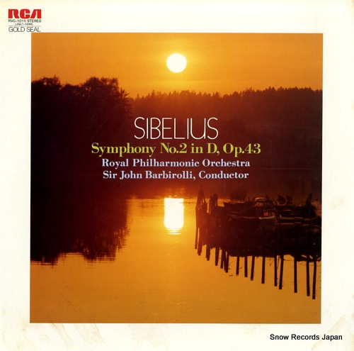 BARBIROLLI, JOHN sibelius; symphony no.2 in d , op.43 RVC-1015