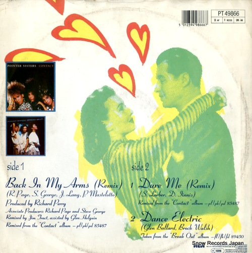 POINTER SISTERS back in my arms PT49866
