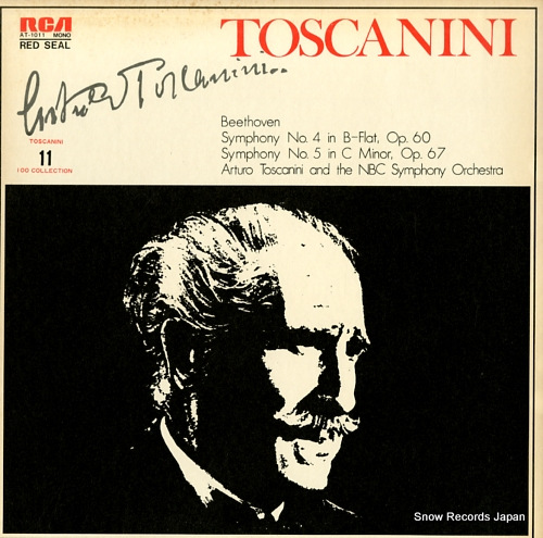 TOSCANINI, ARTURO beethoven; symphony no.4 in b-flat, op.60 AT-1011