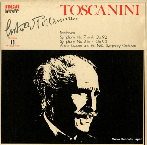 TOSCANINI, ARTURO beethoven; symphony no.7 in a, op.92 AT-1013