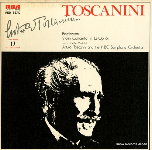 TOSCANINI, ARTURO beethoven; violin concerto in d, op.61 AT-1017
