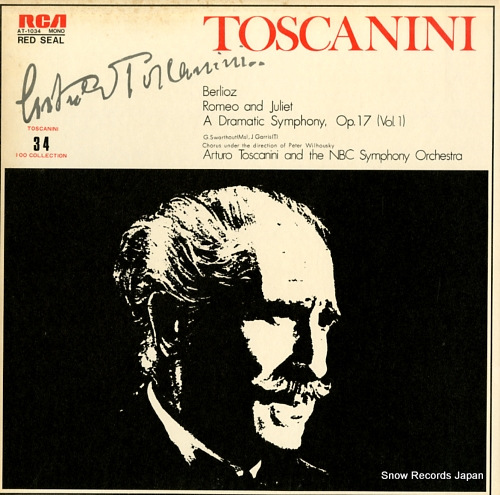 TOSCANINI, ARTURO berlioz; romeo and juliet a dramatic symphony, op.17 (vol.1) AT-1034