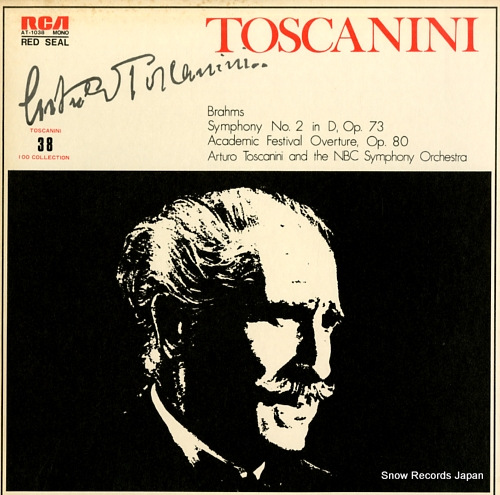 TOSCANINI, ARTURO brahms; symphony no.2 in d, op.73 AT-1038