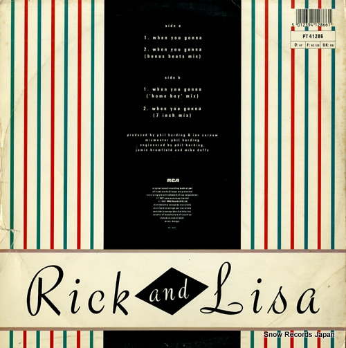RICK AND LISA when you gonna PT41286