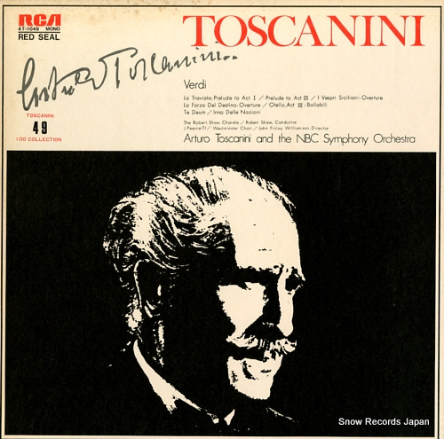 TOSCANINI, ARTURO verdi; la traviata: prelude to act i, prelude to act iii, +more AT-1049