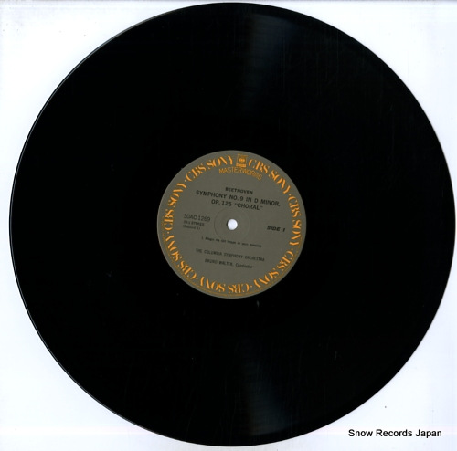 WALTER, BRUNO beethoven; symphony no.9 in d minor