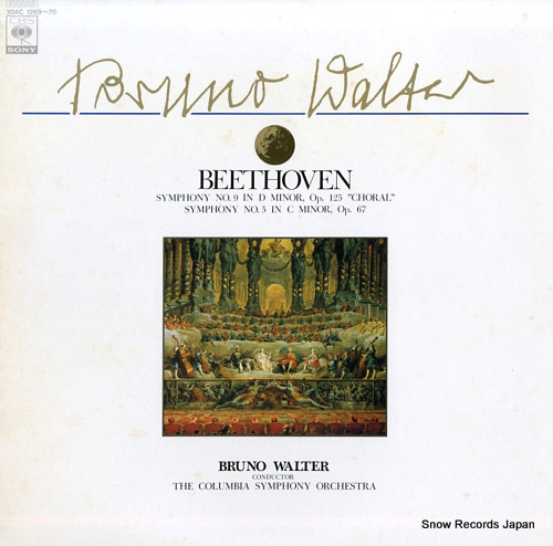 WALTER, BRUNO beethoven; symphony no.9 in d minor
