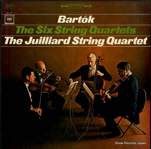 JUILLIARD STRING QUARTET, THE bartok; the six string quartets D3S717