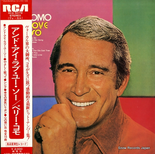 COMO, PERRY and i love you so RCA-5079