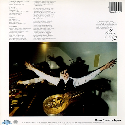WINTER, JOHNNY nothin' but the blues PZ34813