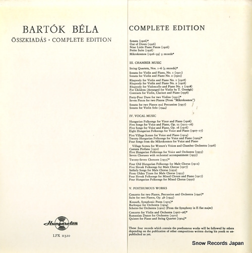 WILKOMIRSKA, WANDA bartok; chamber music 6 LPX11320