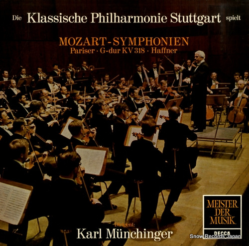MUNCHINGER, KARL mozart; symphonien 