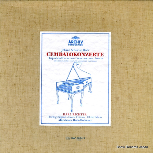 RICHTER, KARL bach; cembalokonzerte MAF8054