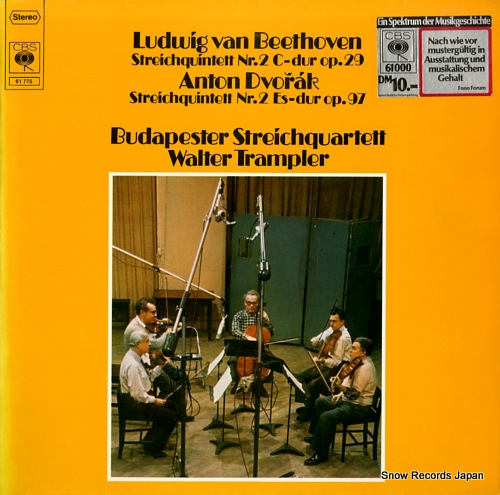 BUDAPESTER STREICHQUARTETT beethoven; streichquintett nr.2 c-dur op.29 CBS61775
