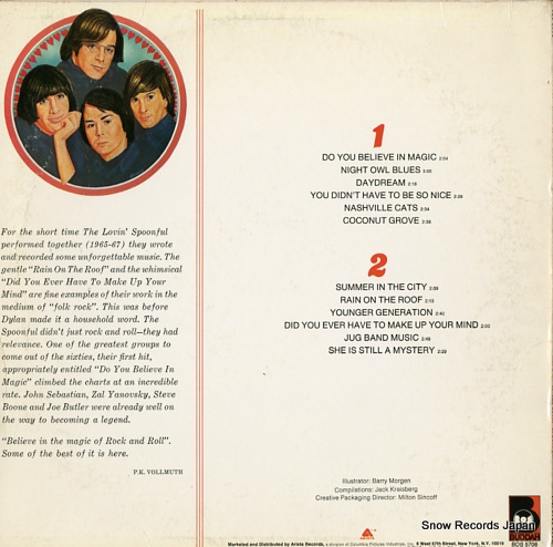 LOVIN' SPOONFUL, THE the best of the lovin' spoonful BDS5706