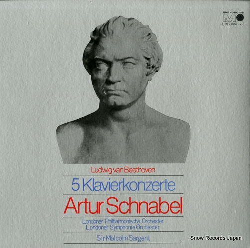 SCHNABEL, ARTUR beethoven; 5 klavierkonzerte UDL-3104-7-E
