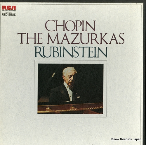 RUBINSTEIN, ARTUR chopin; the mazurkas RVC-7550-52